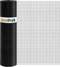 GoldPeak Black Hardware Cloth,Vinyl Coated Welded Wire Mesh Roll