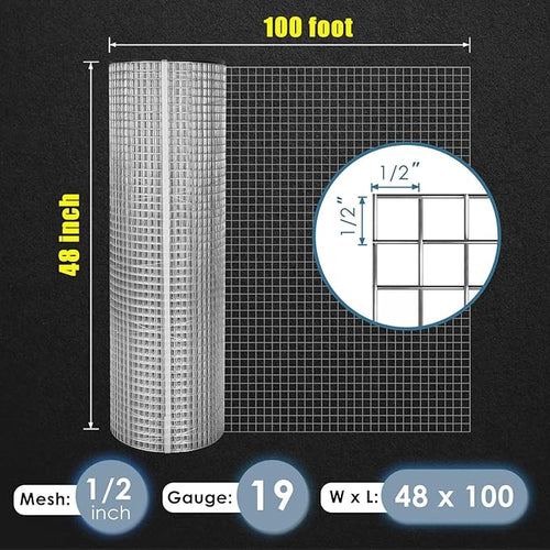 Hardware Cloth 1/4 inch 48 x 100 Ft 23-Gauge