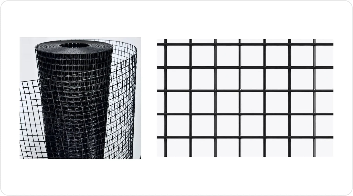 1/2 in. × 1/2 in. Black PVC-Coated Hardware Cloth
